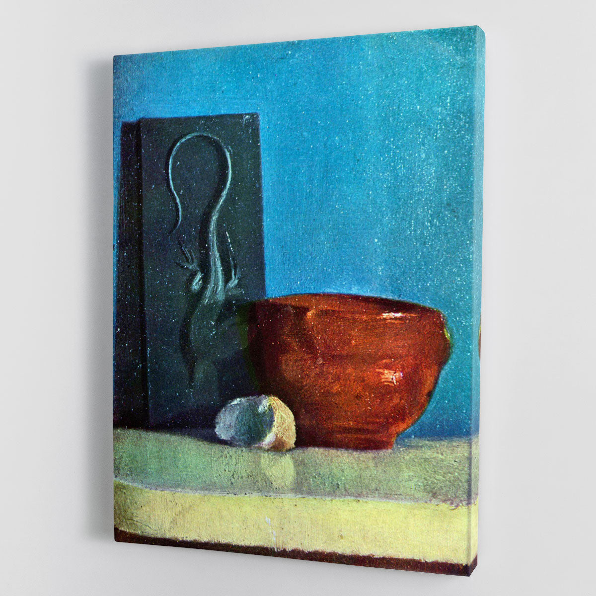 Canvas print of Degas' Still Life with Lizard, showcasing vibrant colors and intricate details.